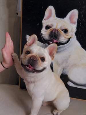 Wool-Painted Pet Portrait