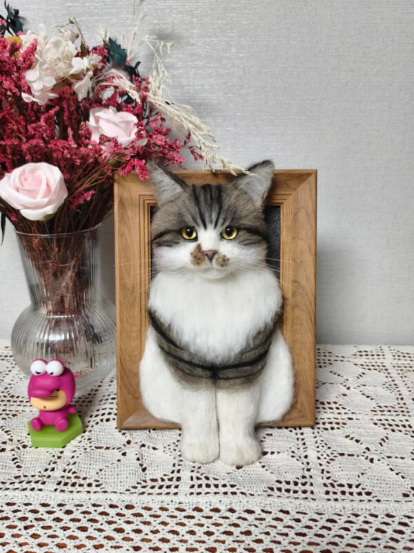 Framed Pet Portrait-Cat