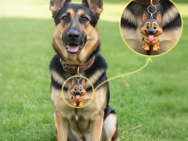 Custom Pet Collar Charms & Keychain: Turn Your Photos Into 3d Collar Pendants