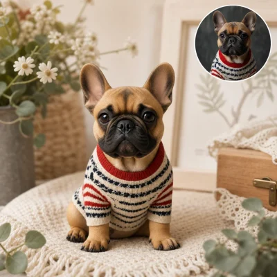 Personalized Pet Keepsake - 3D Figurine for Home Display